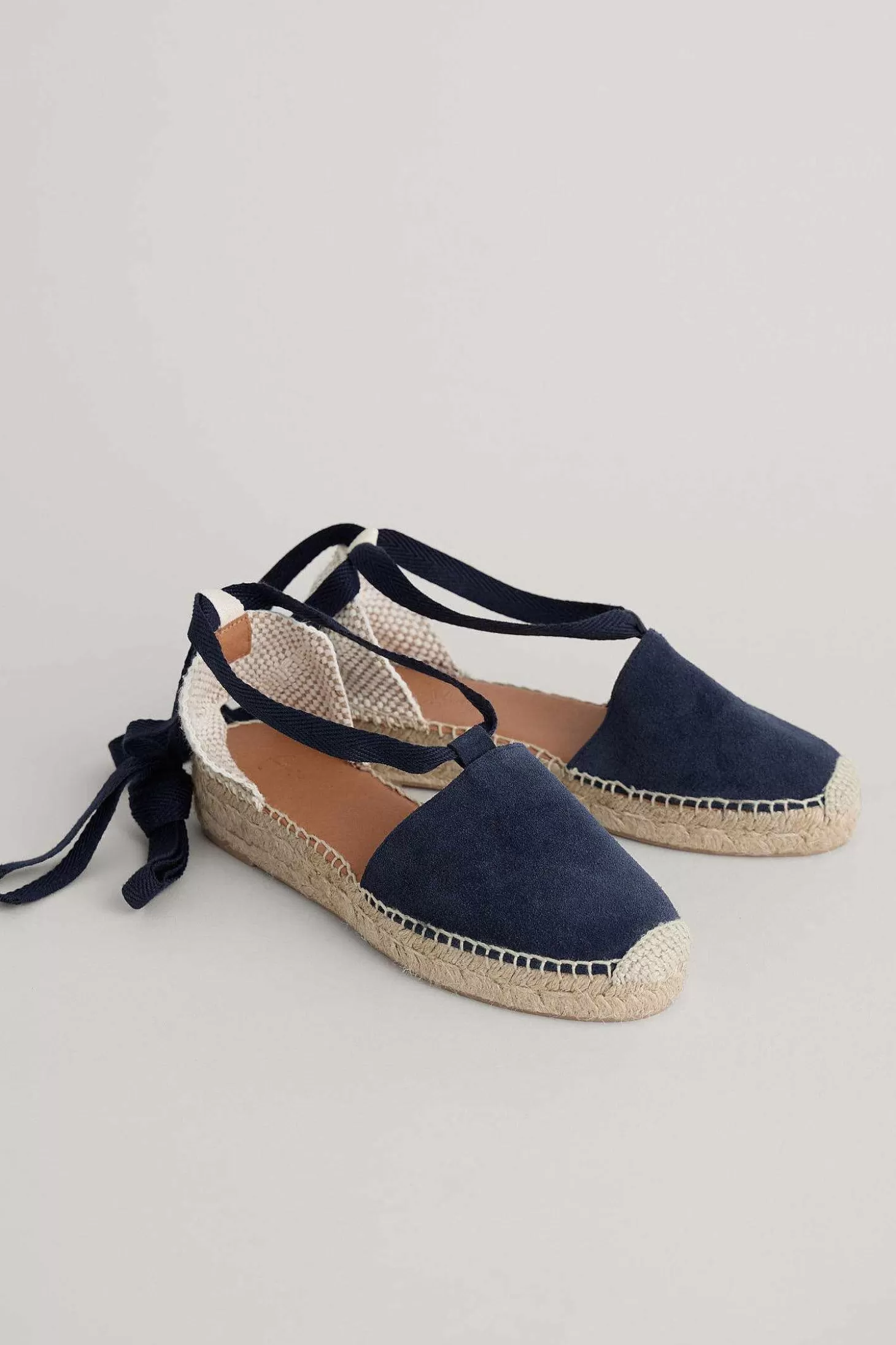 Women Seasalt Cornwall Fern Path Suede Wedge Espadrilles