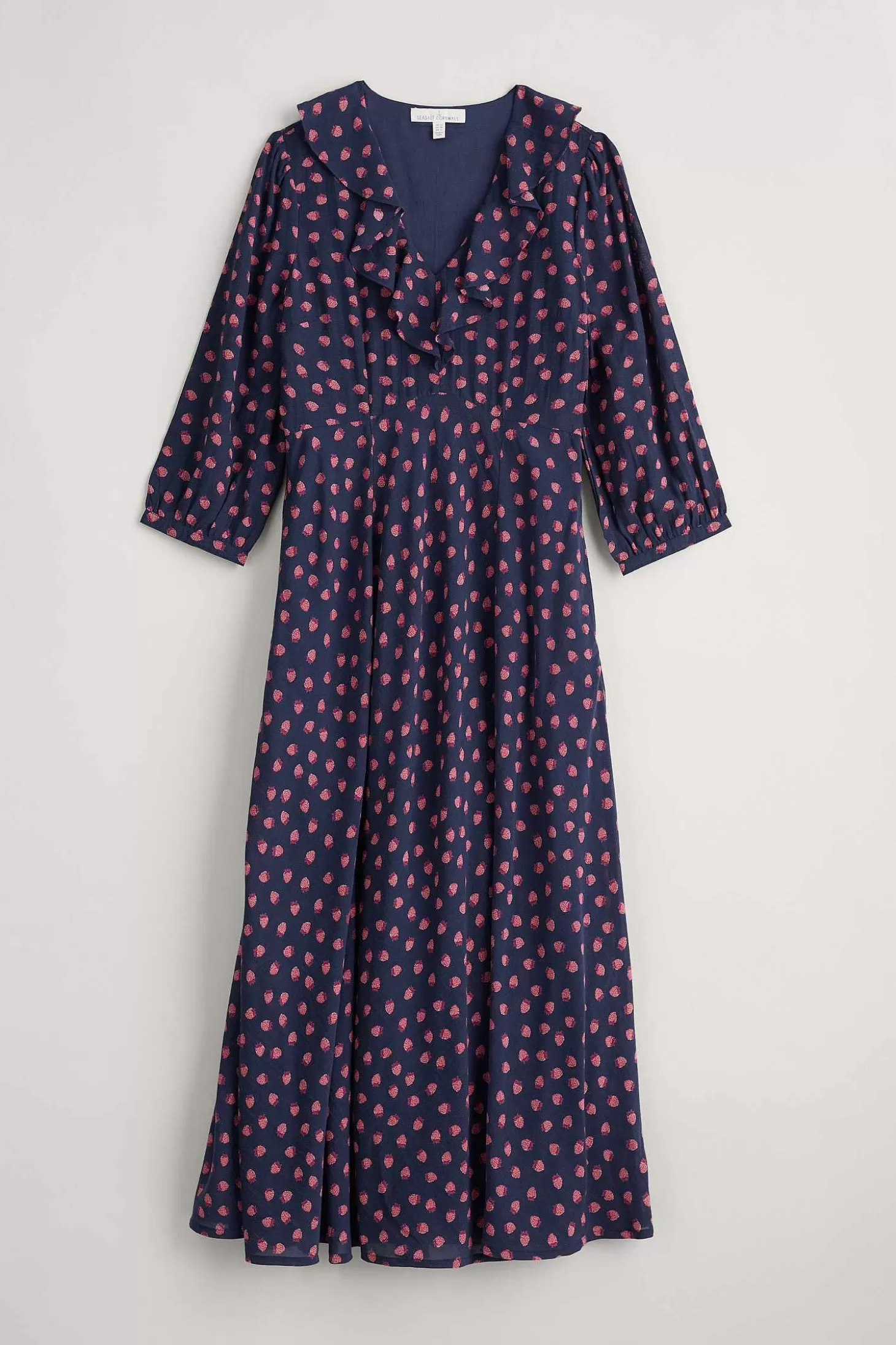 Women Seasalt Cornwall Furled Flower V-Neck Dress