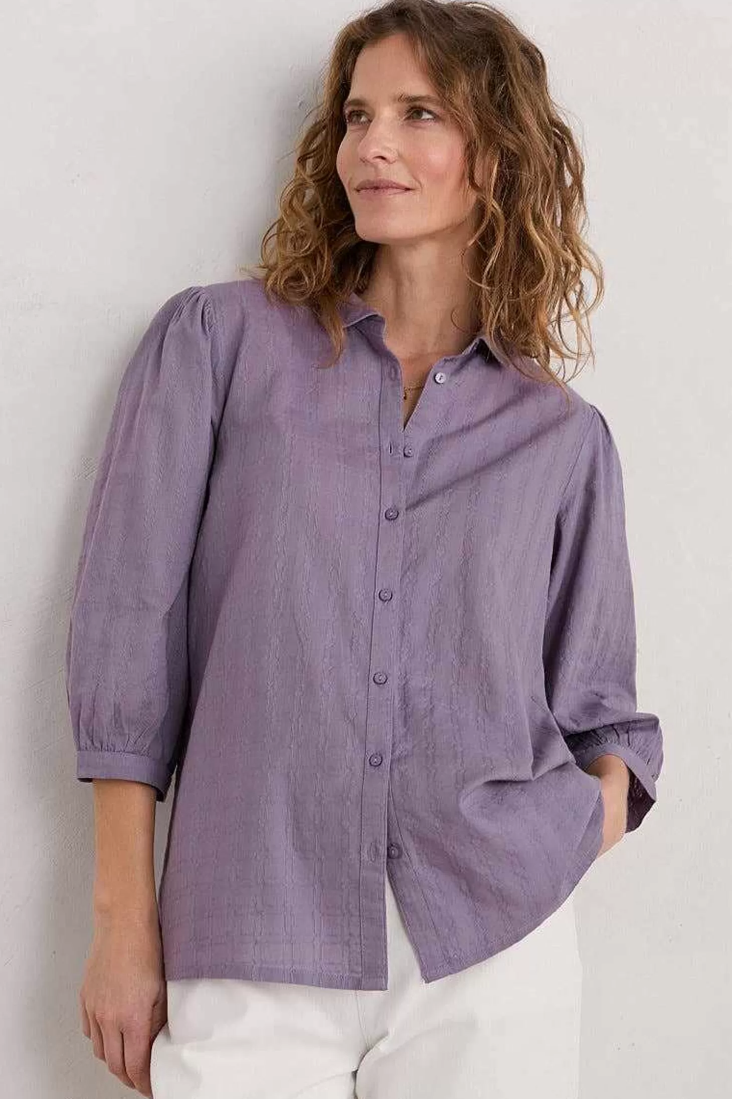 Women Seasalt Cornwall Hope Cottage Organic Cotton Check Blouse