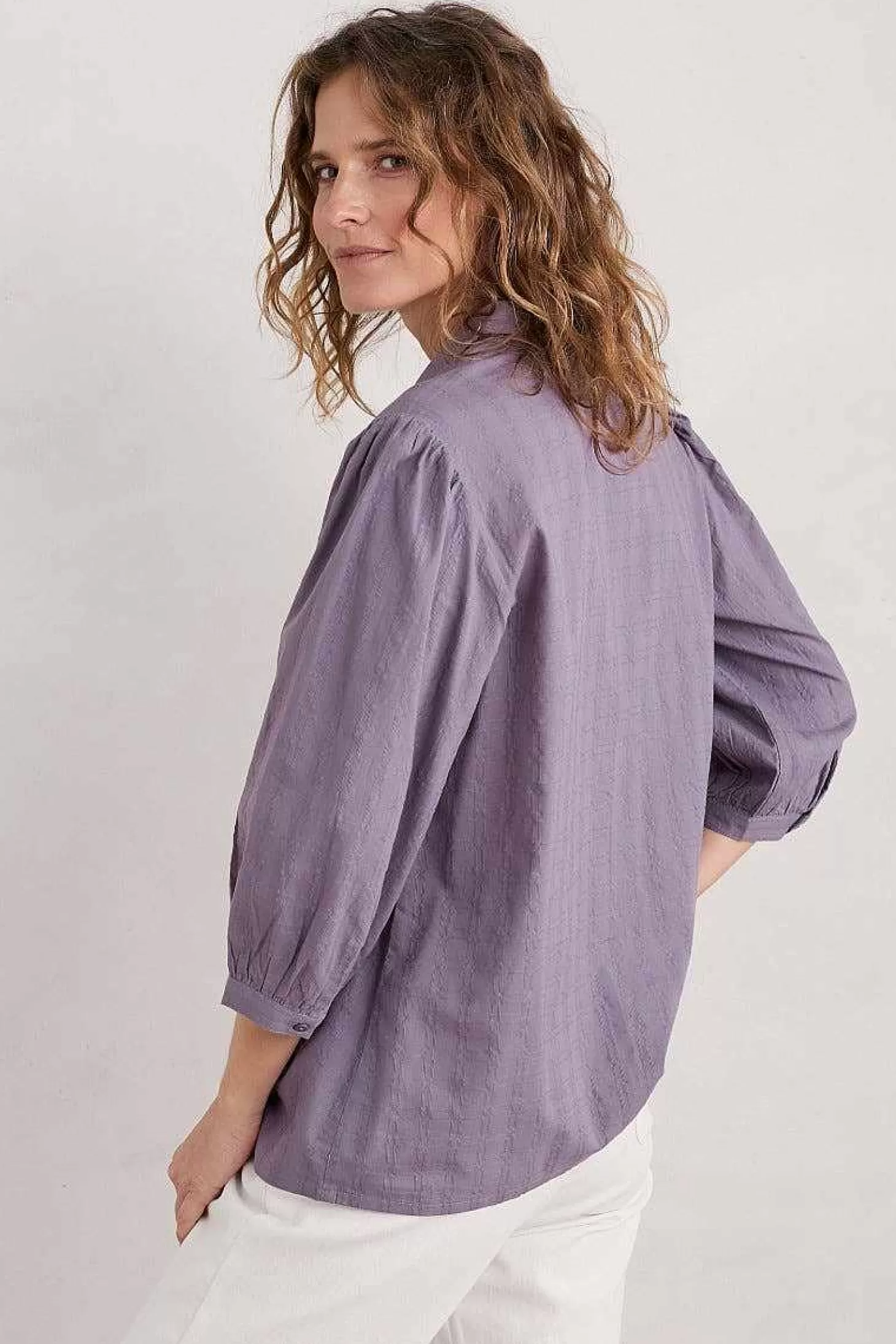 Women Seasalt Cornwall Hope Cottage Organic Cotton Check Blouse