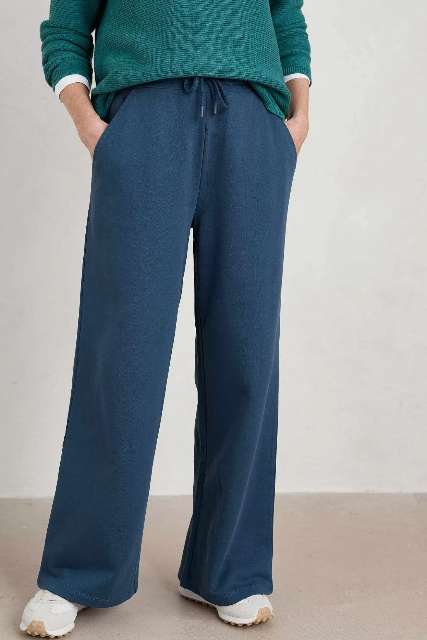 Women Seasalt Cornwall Ivy Barn Wide Leg Jersey Trousers