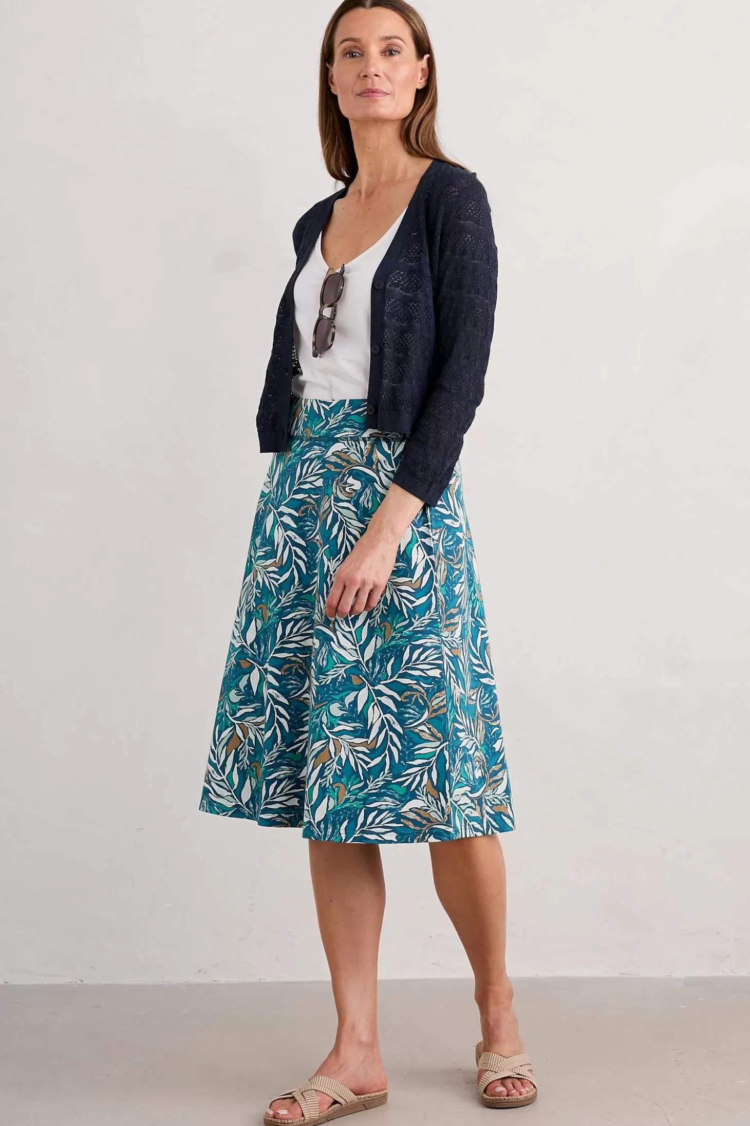 Women Seasalt Cornwall Jessica Grace A-Line Jersey Skirt