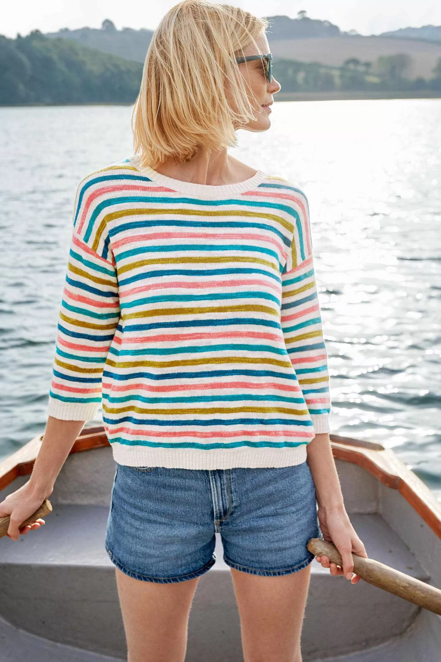 Women Seasalt Cornwall Knavock Striped Jumper