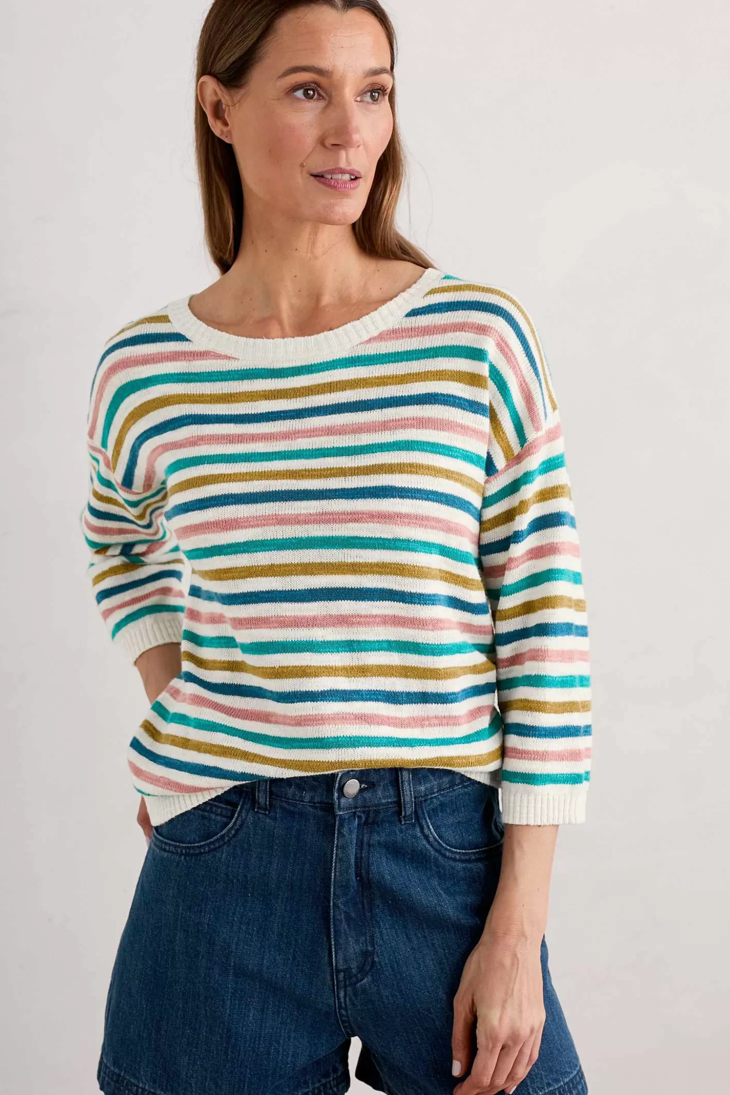 Women Seasalt Cornwall Knavock Striped Jumper