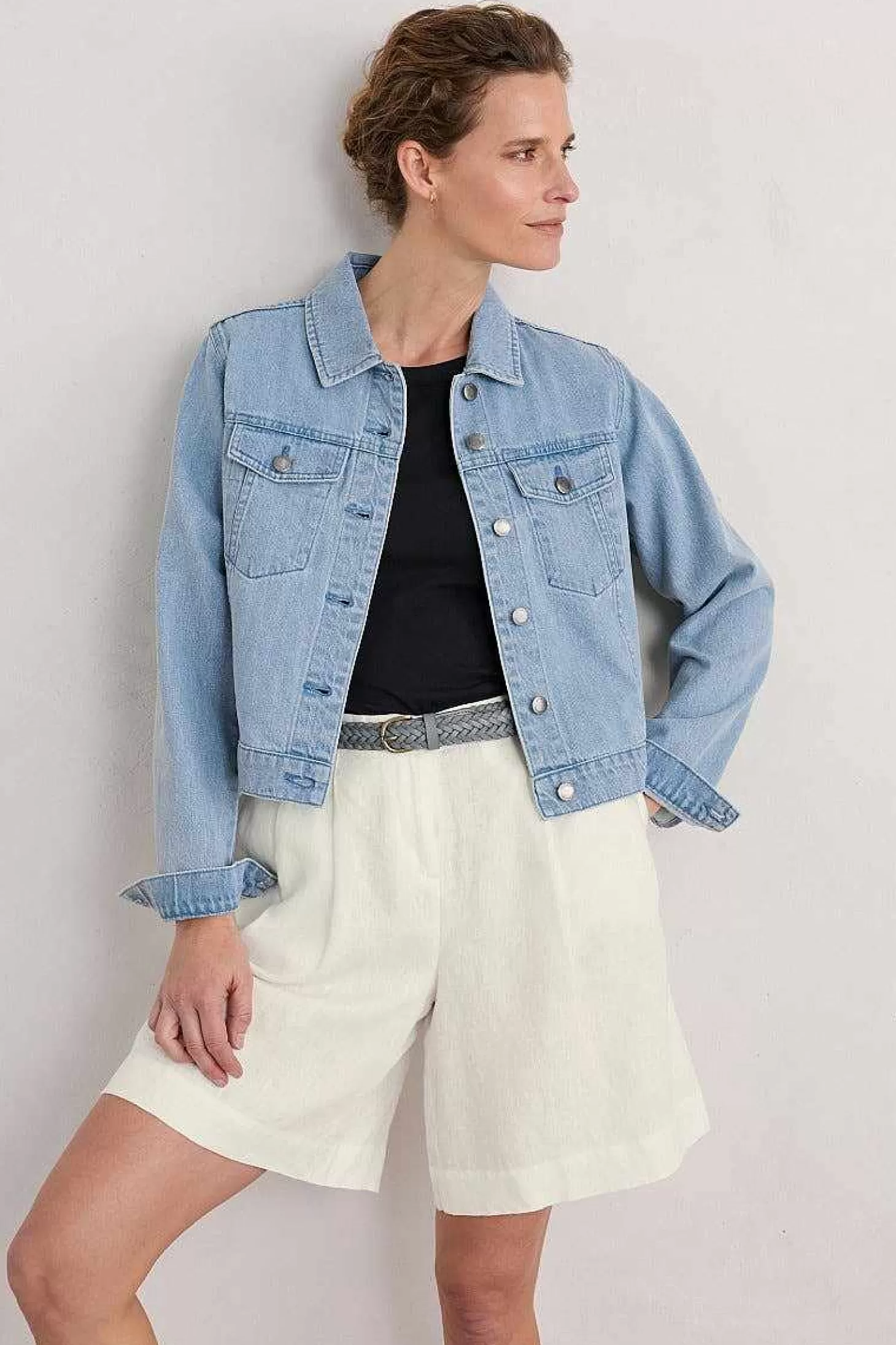 Women Seasalt Cornwall Levan Well Denim Jacket