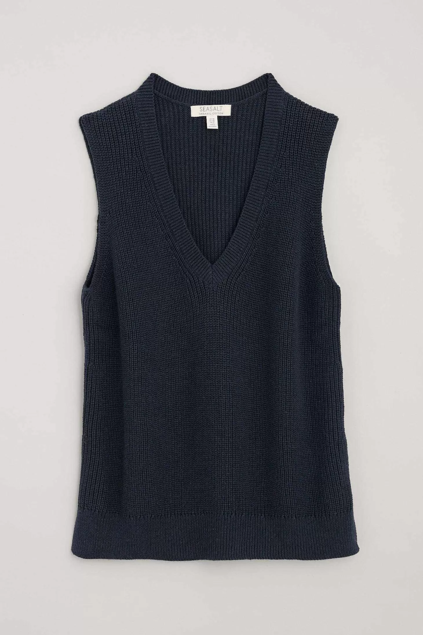 Women Seasalt Cornwall Lookout Point V-Neck Knitted Vest