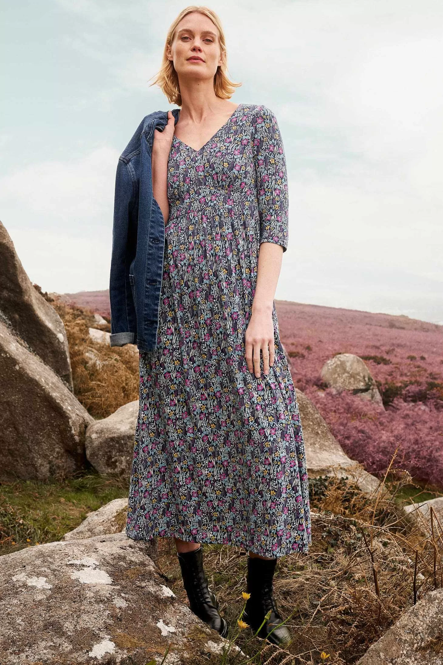 Women Seasalt Cornwall Maggie Maxi Dress (Gots)