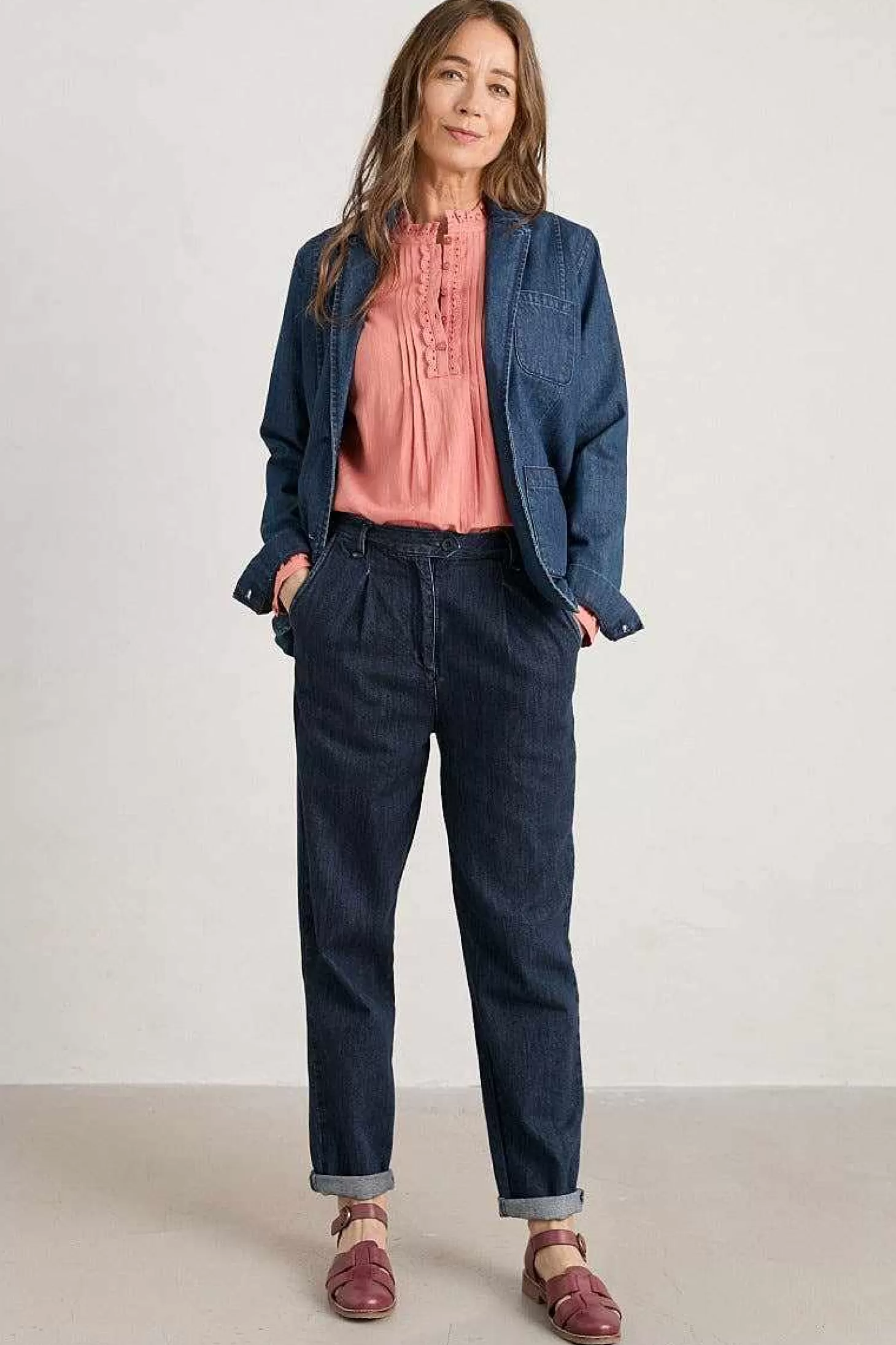 Women Seasalt Cornwall Marsland Denim Trousers