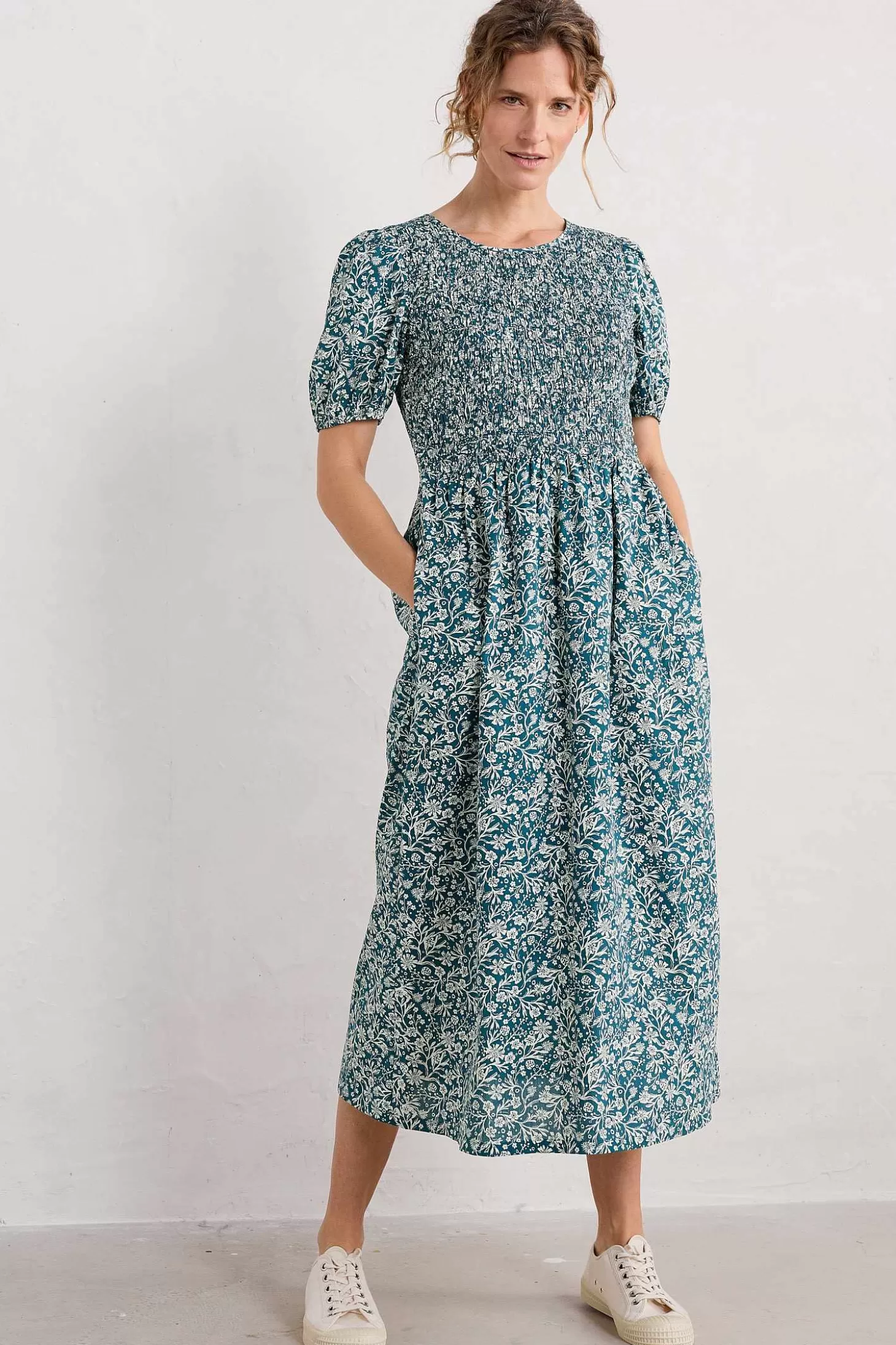 Women Seasalt Cornwall Meadowsweet Short Sleeve Dress