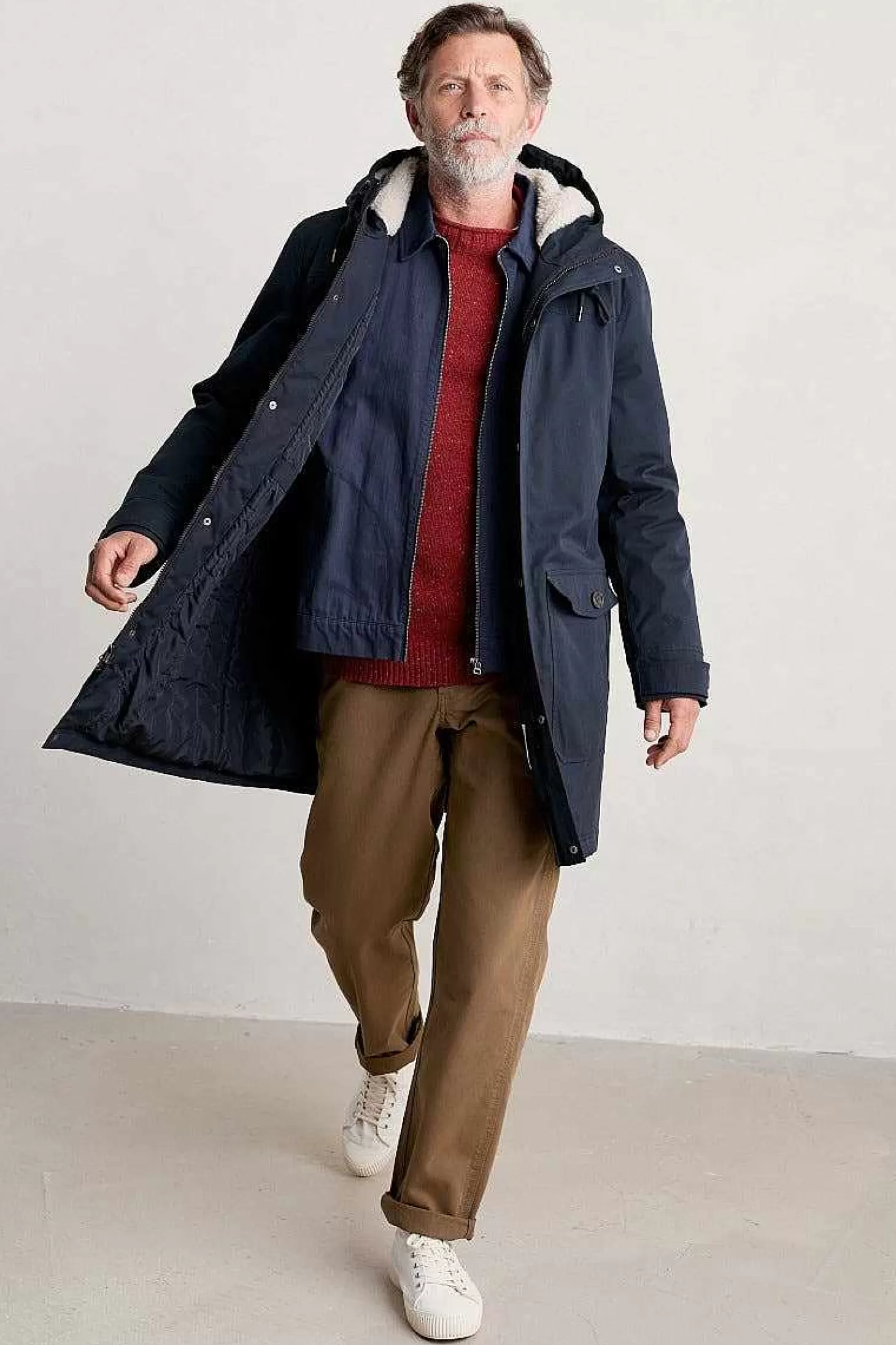 Men Seasalt Cornwall Men's Tidesman Waterproof Coat