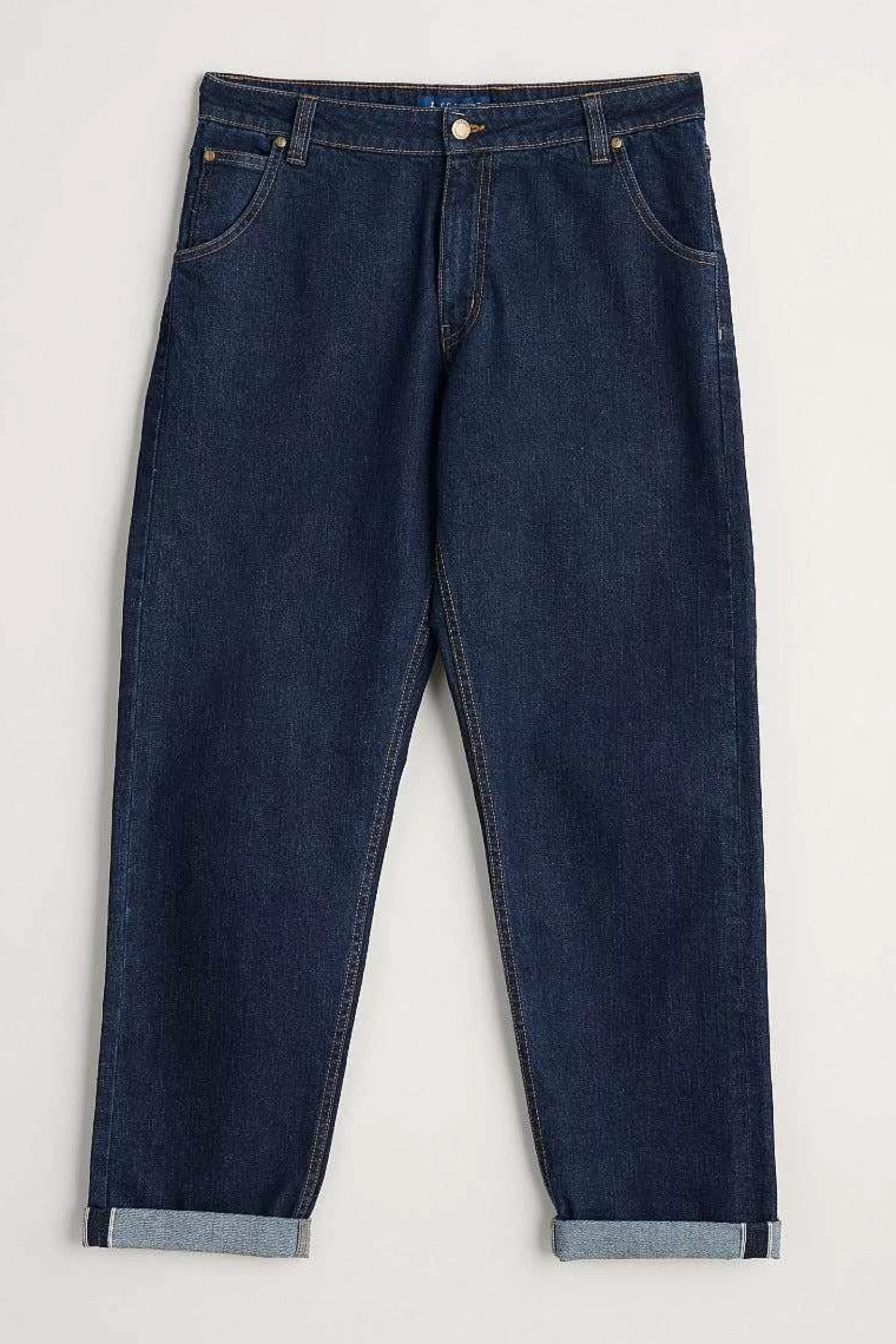 Men Seasalt Cornwall Men's Watchman Selvedge Tapered Jeans