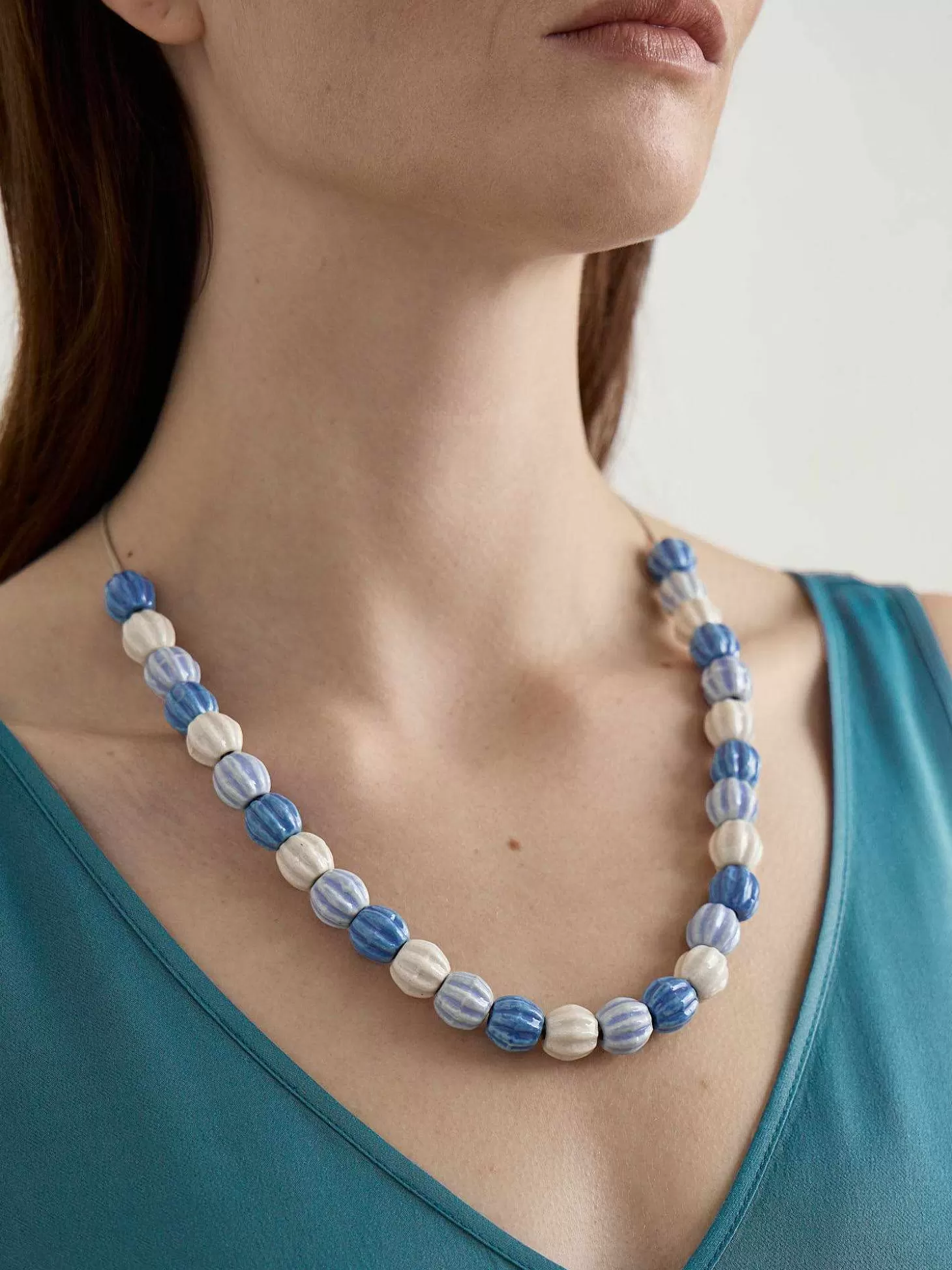 Women Seasalt Cornwall Moorland Haze Bead Necklace