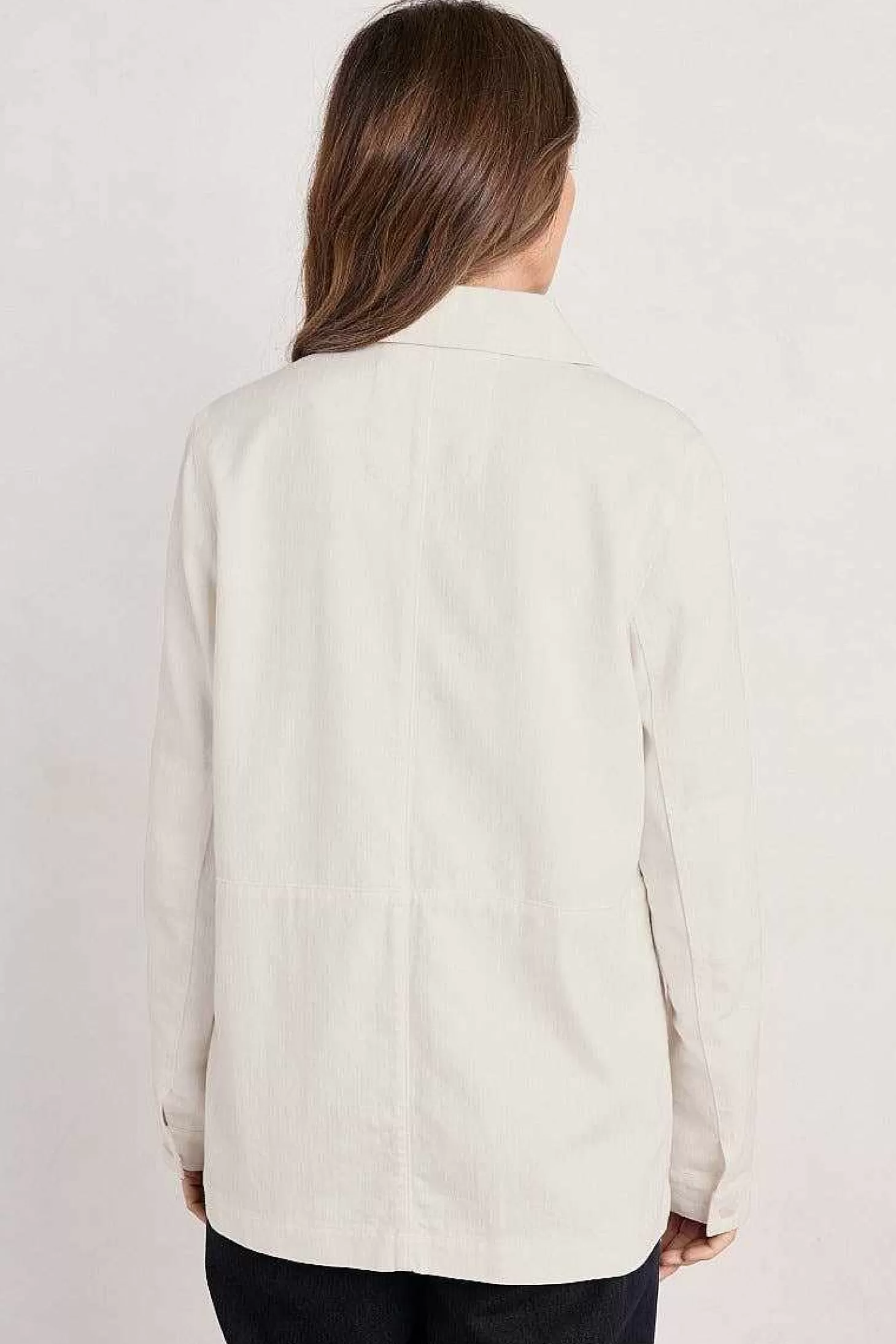 Women Seasalt Cornwall Nancothan Long Organic Cotton Jacket