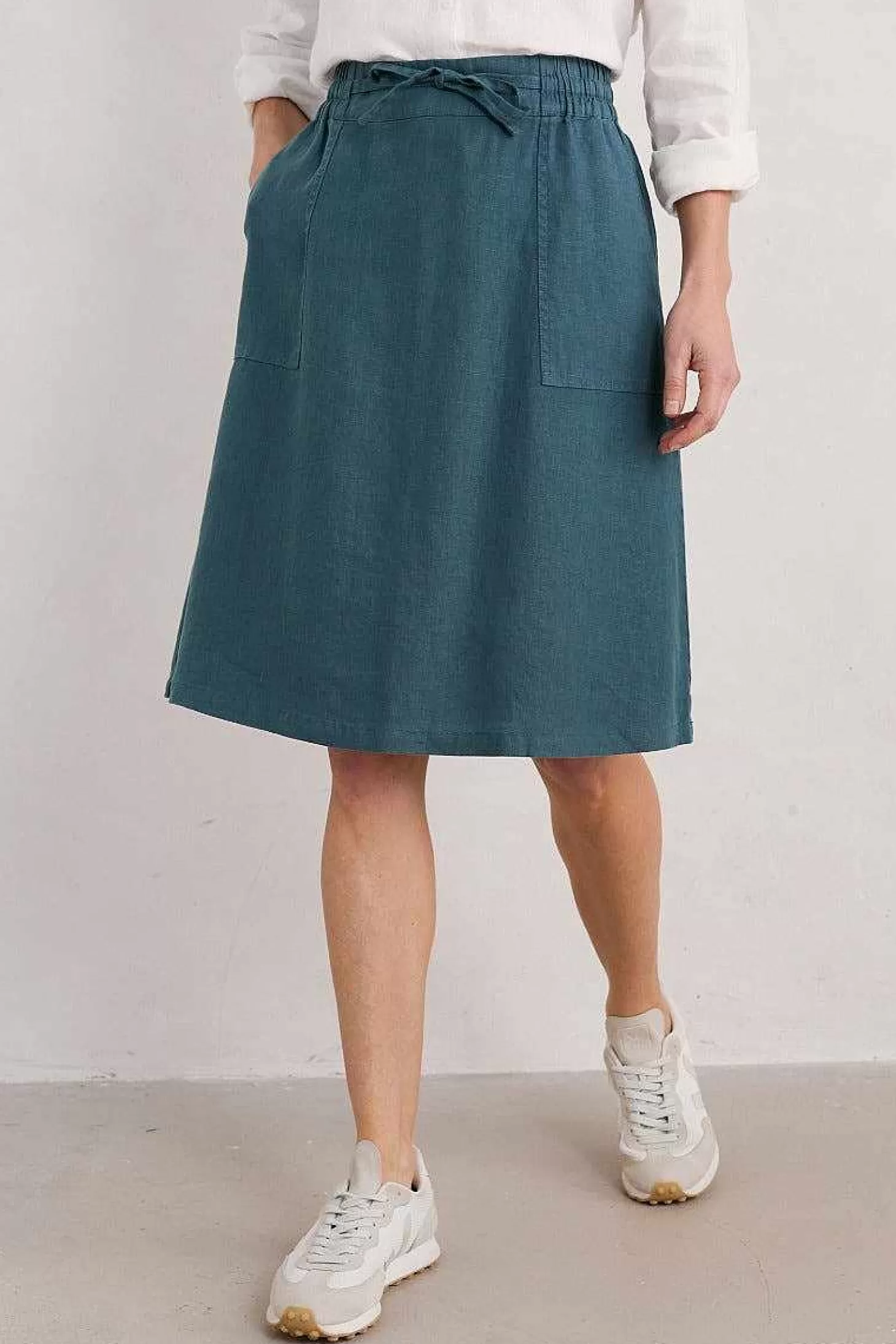 Women Seasalt Cornwall Pepper Moth Linen Skirt