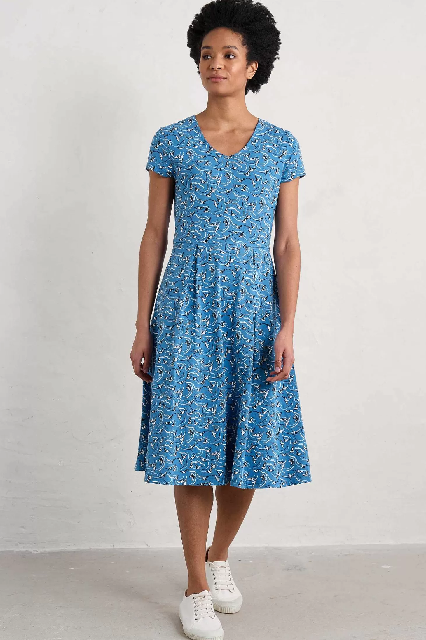 Women Seasalt Cornwall Pier View Jersey Dress