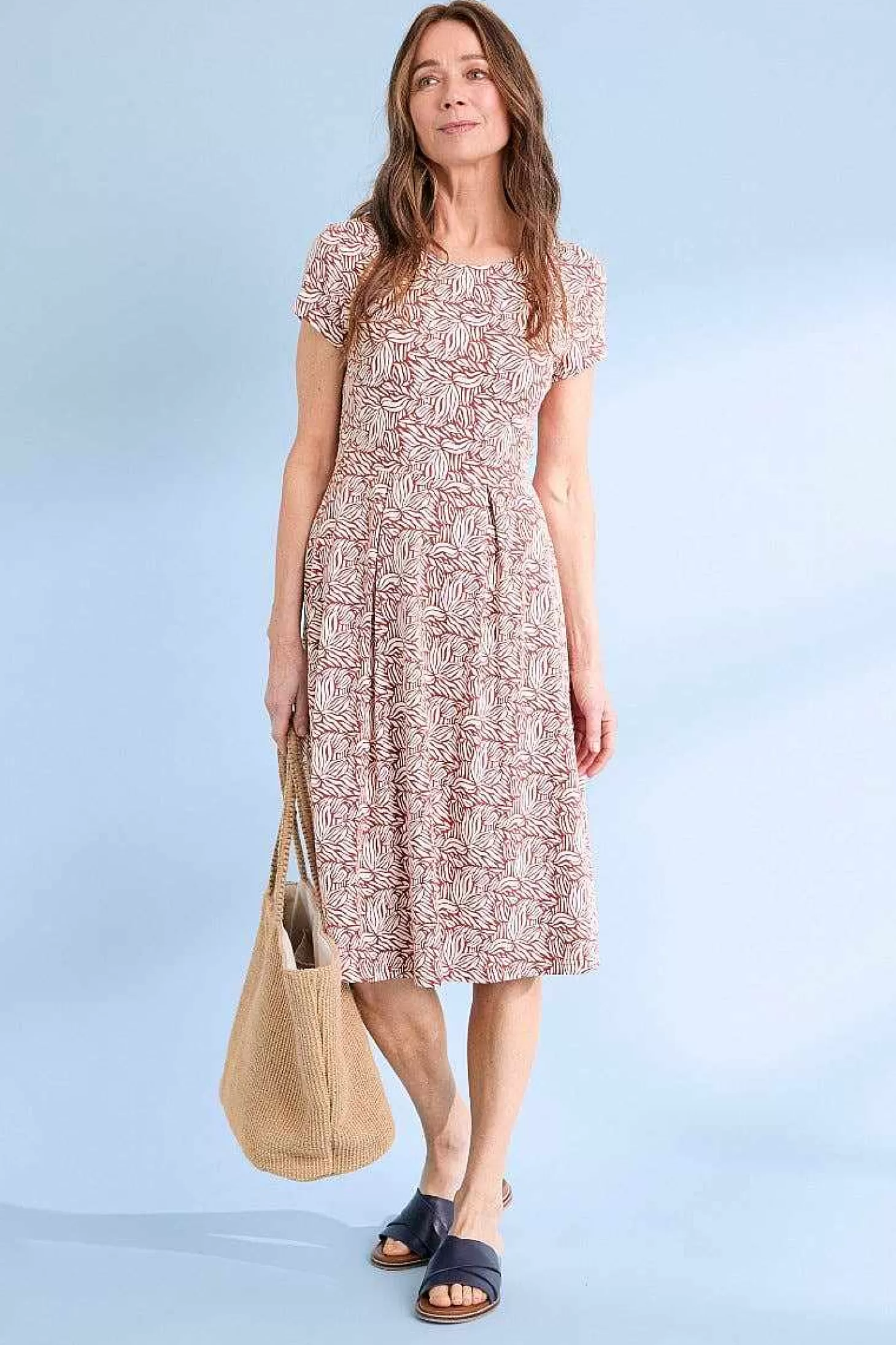 Women Seasalt Cornwall Riviera Fit-And-Flare Jersey Dress