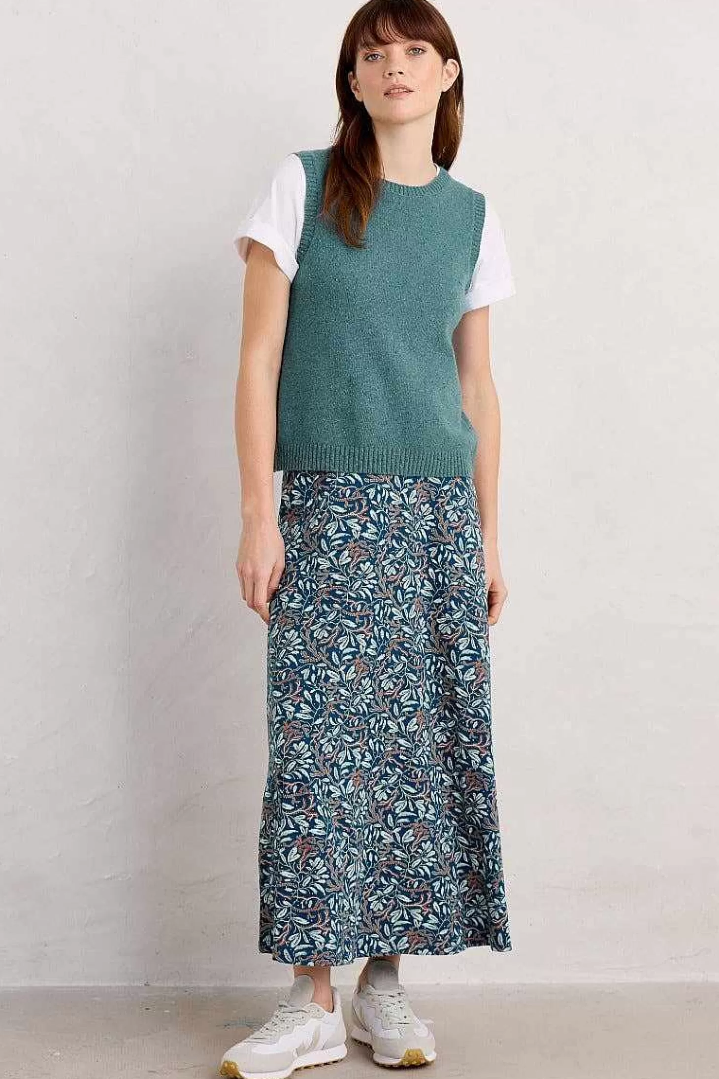 Women Seasalt Cornwall Rose Jersey Skirt