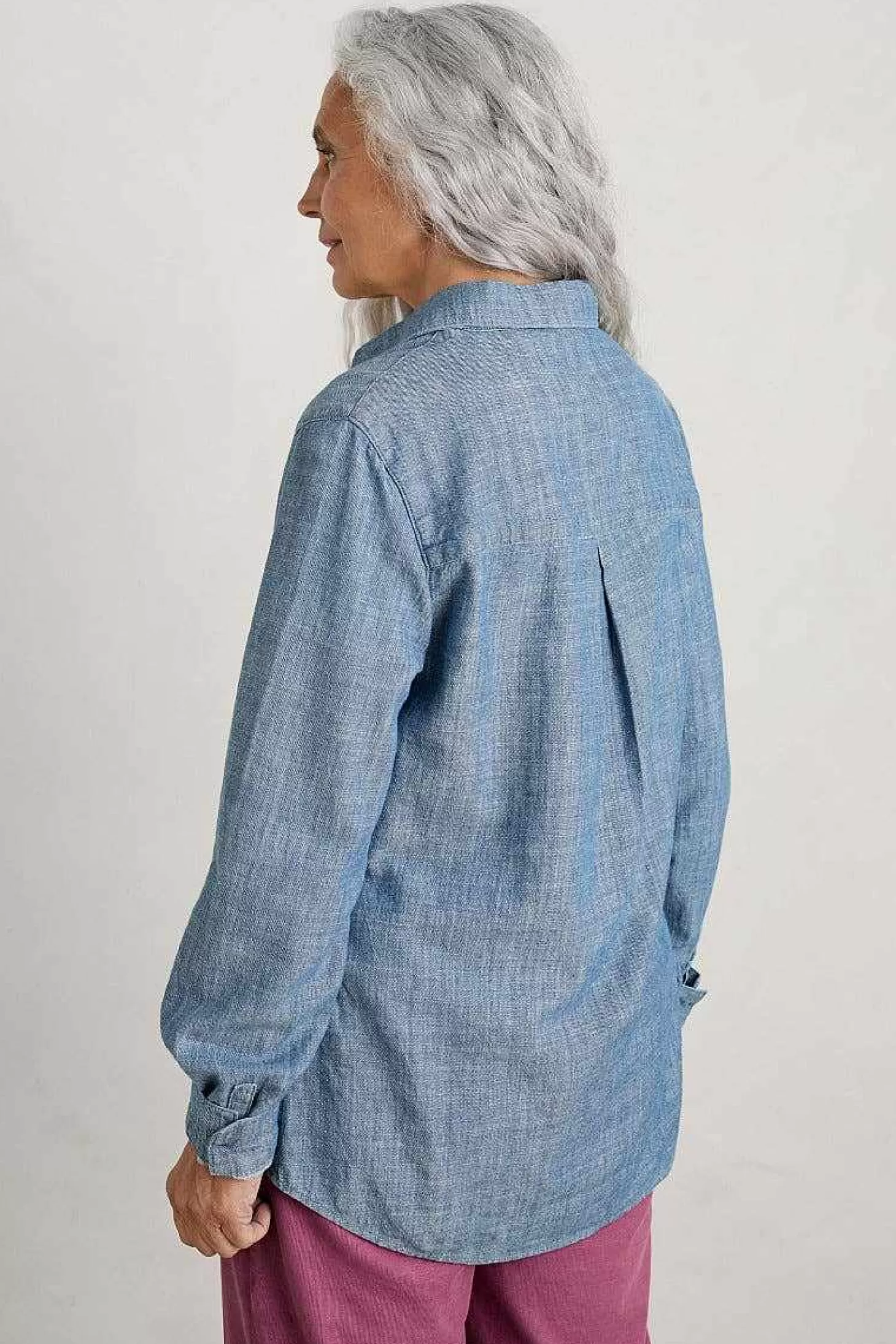 Women Seasalt Cornwall Sailmaker Chambray Shirt