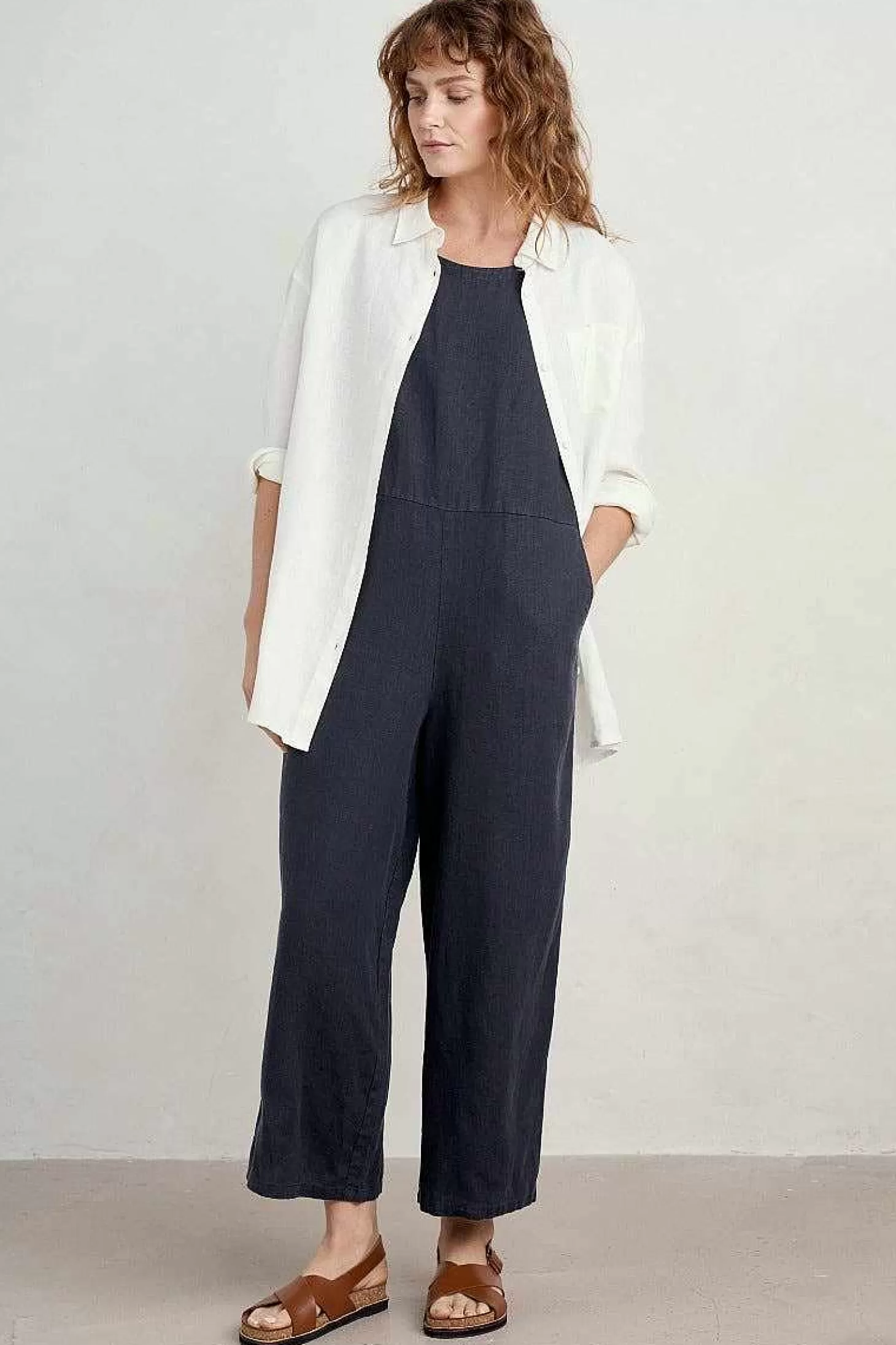 Women Seasalt Cornwall Salt Air Linen Jumpsuit