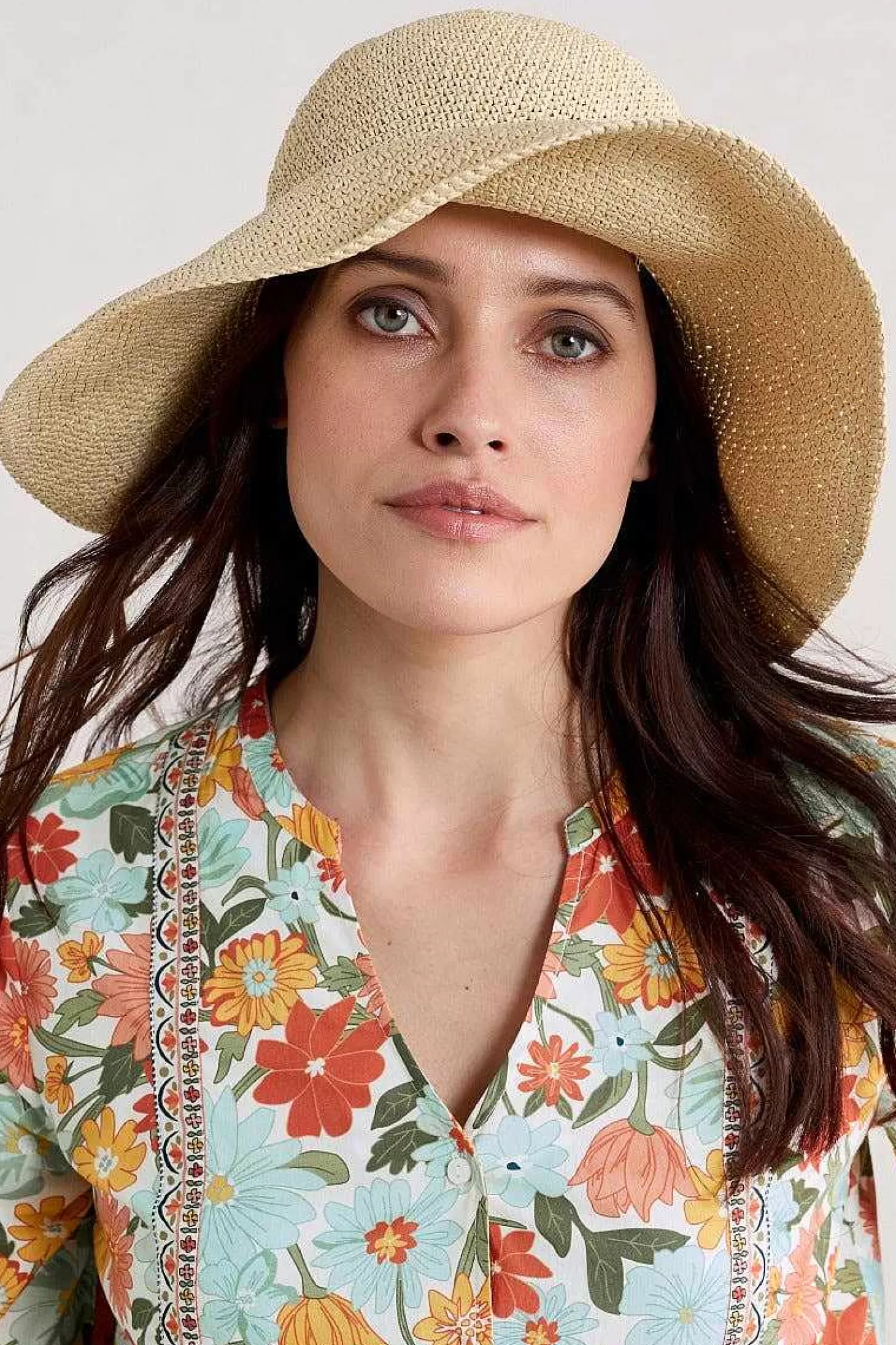 Women Seasalt Cornwall Sculpture Garden Wide Brim Sunhat