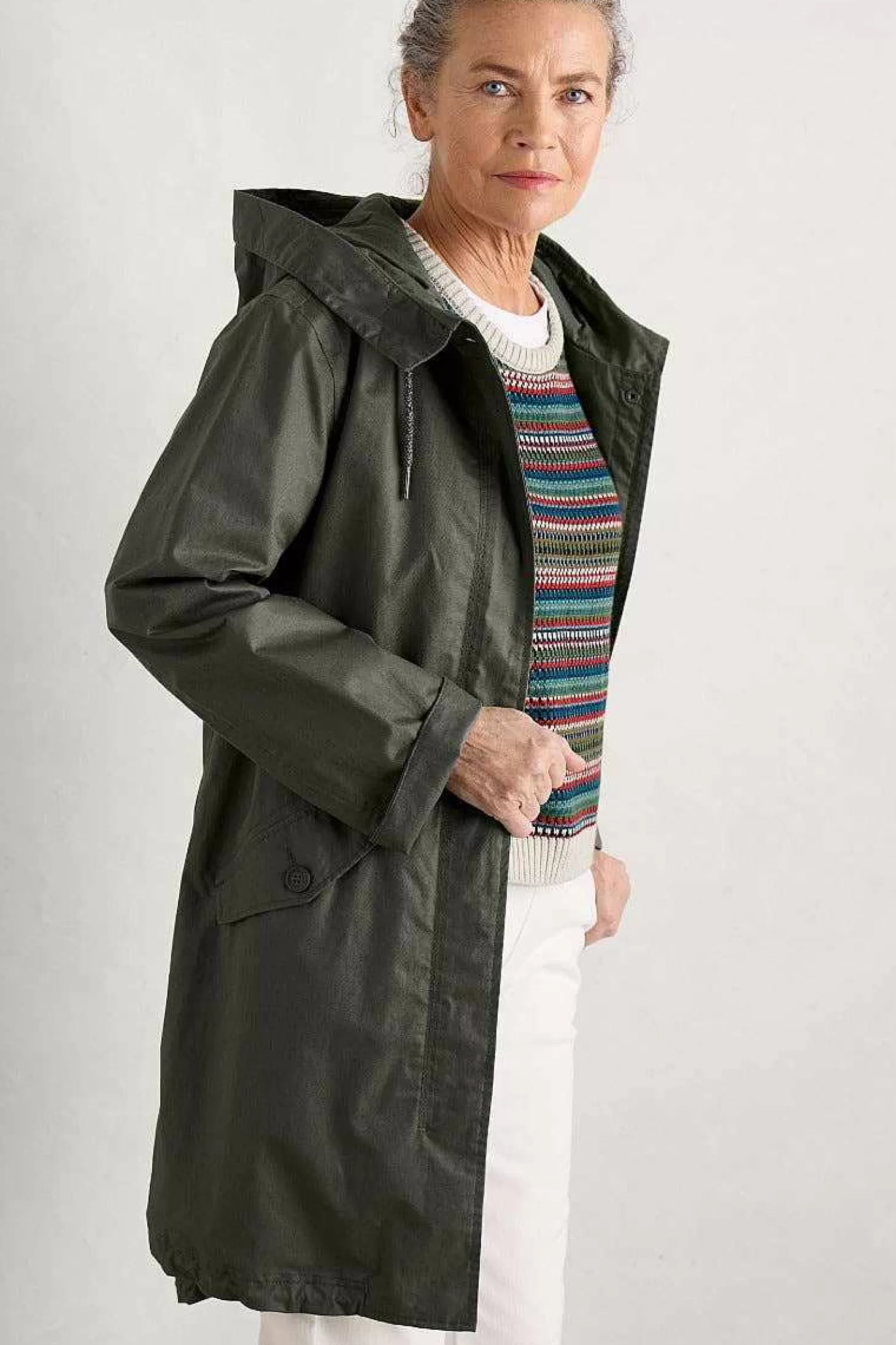 Women Seasalt Cornwall Seafaring Waterproof Coat