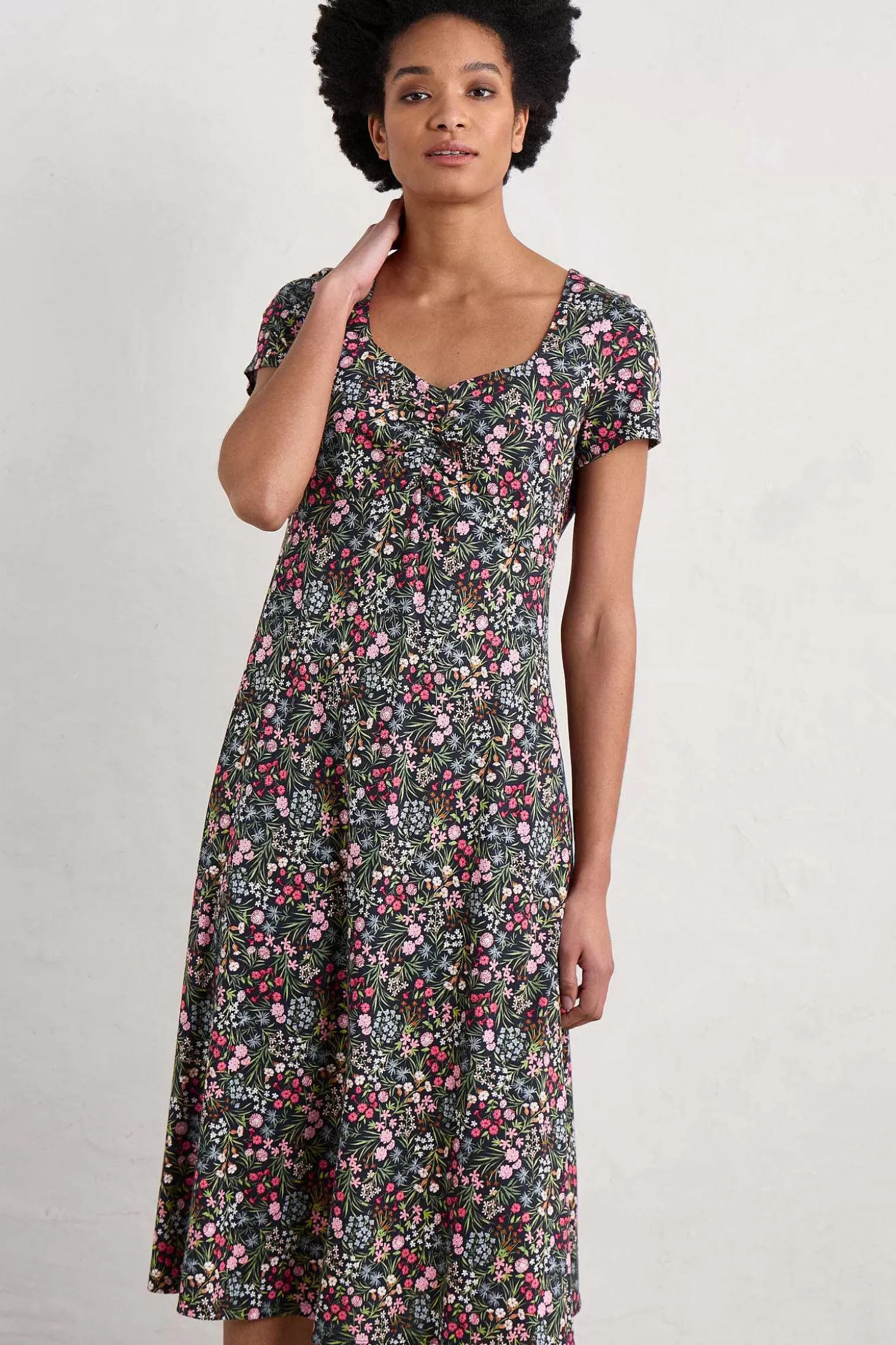 Women Seasalt Cornwall Secret Cove Empire Line Midi Dress