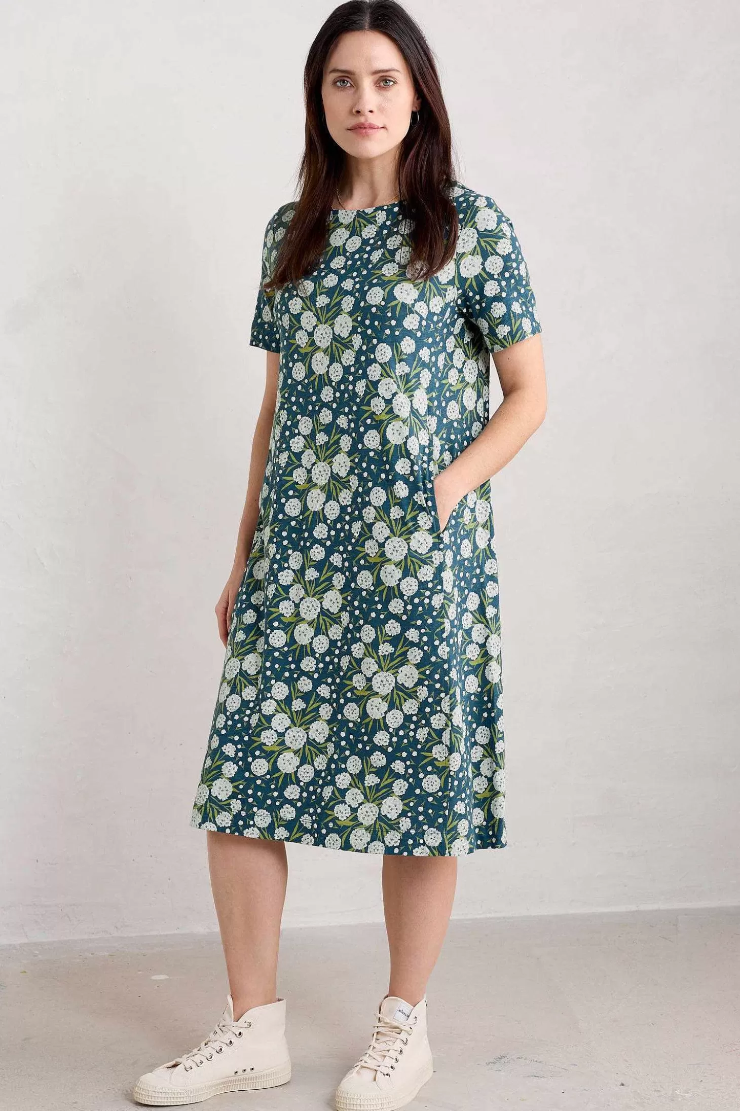 Women Seasalt Cornwall Short-Sleeved Pipers Dress