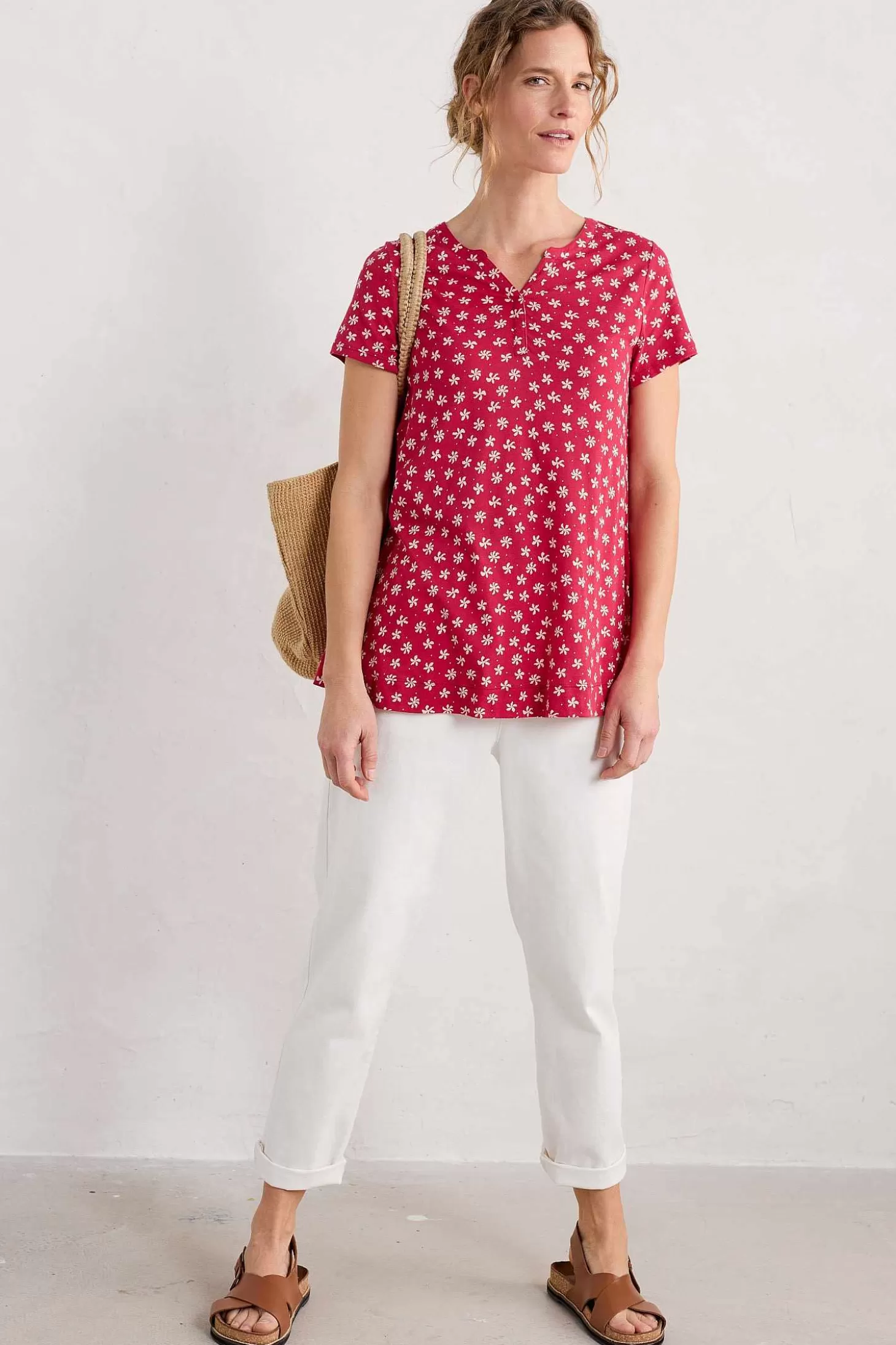 Women Seasalt Cornwall Short-Sleeved Risso Top