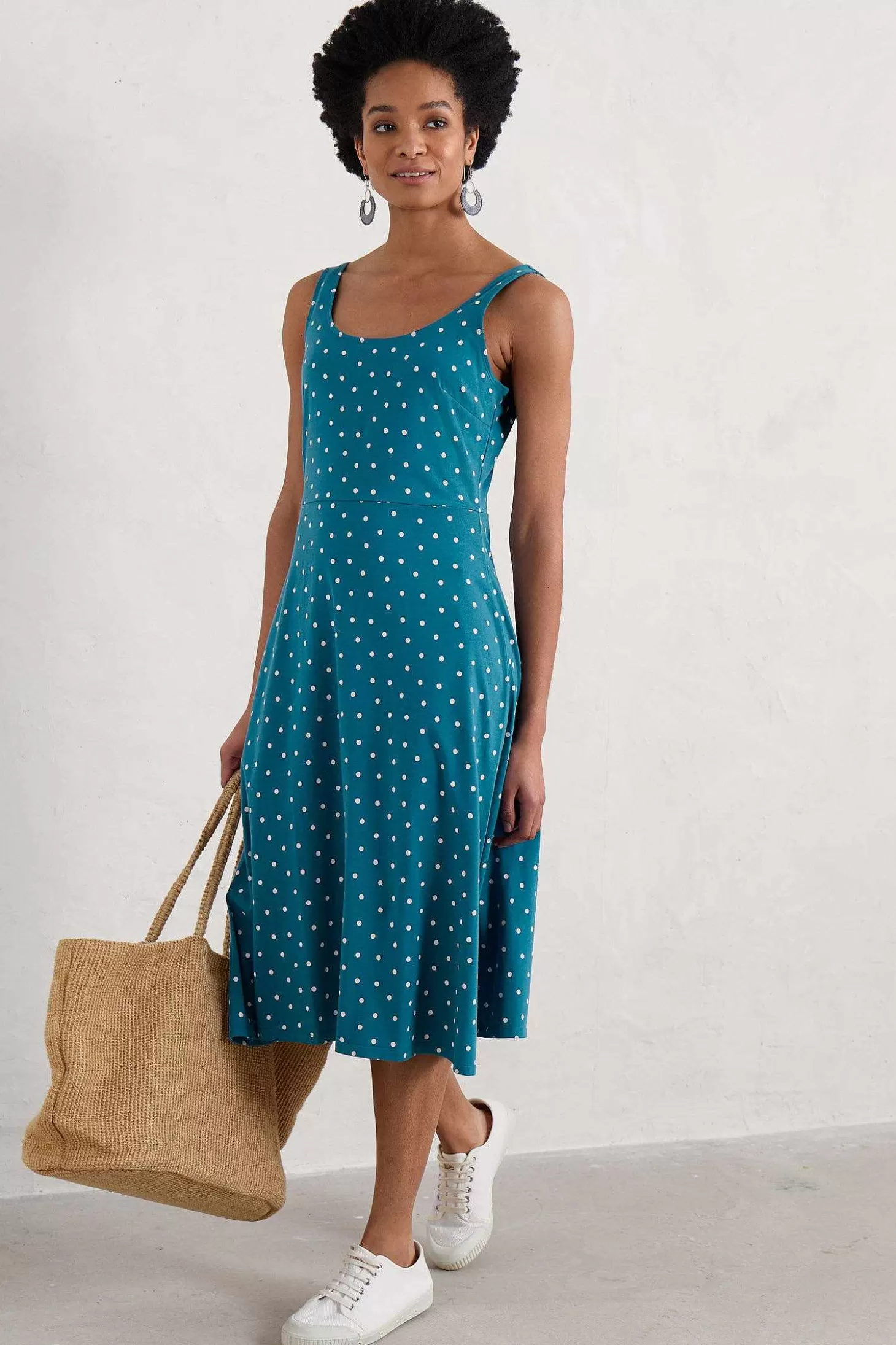 Women Seasalt Cornwall Sun Gleam Jersey Midi Dress