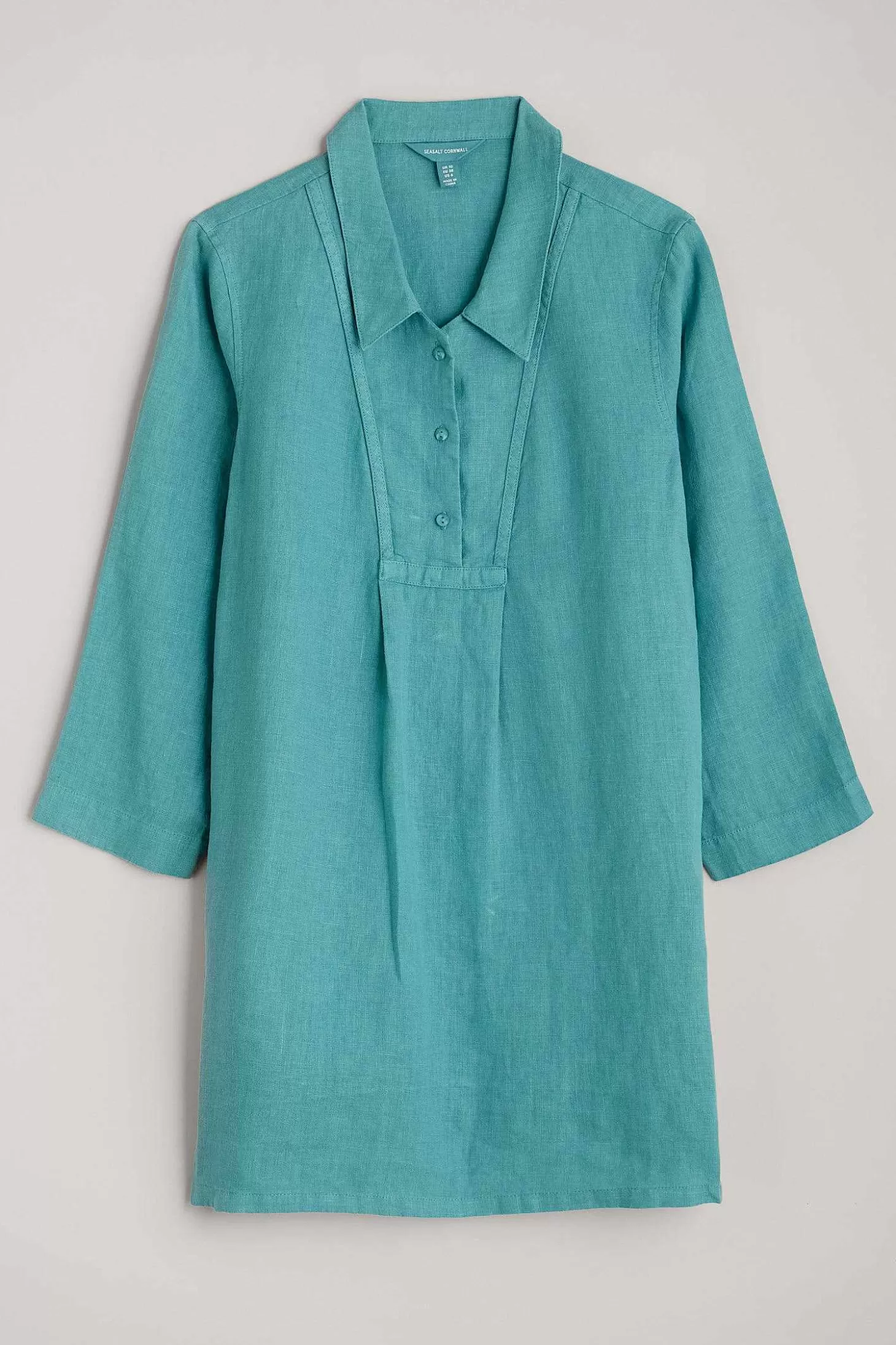 Women Seasalt Cornwall Tide Clock 3/4 Sleeve Tunic