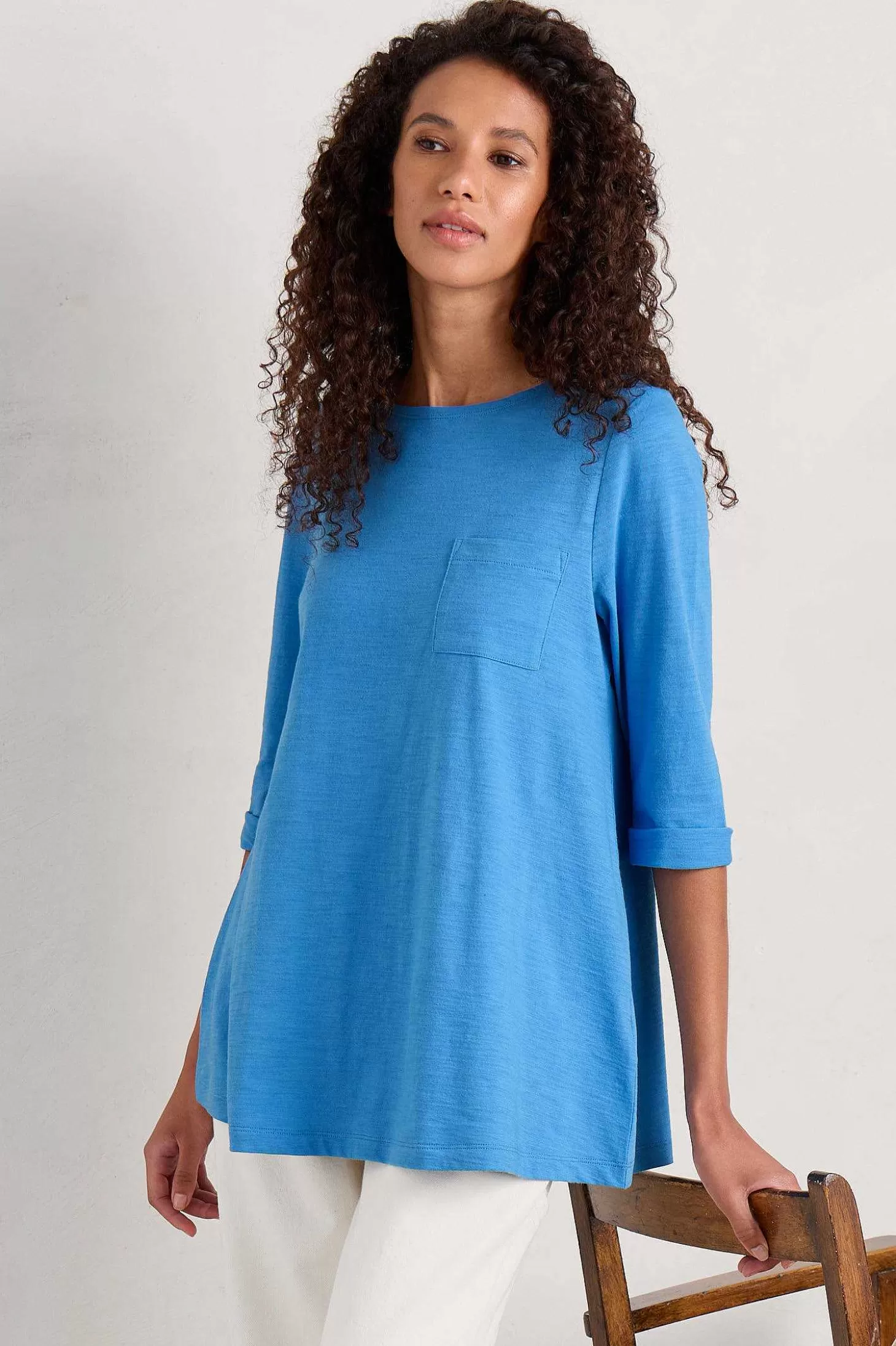 Women Seasalt Cornwall Tregonning 3/4 Sleeve Top