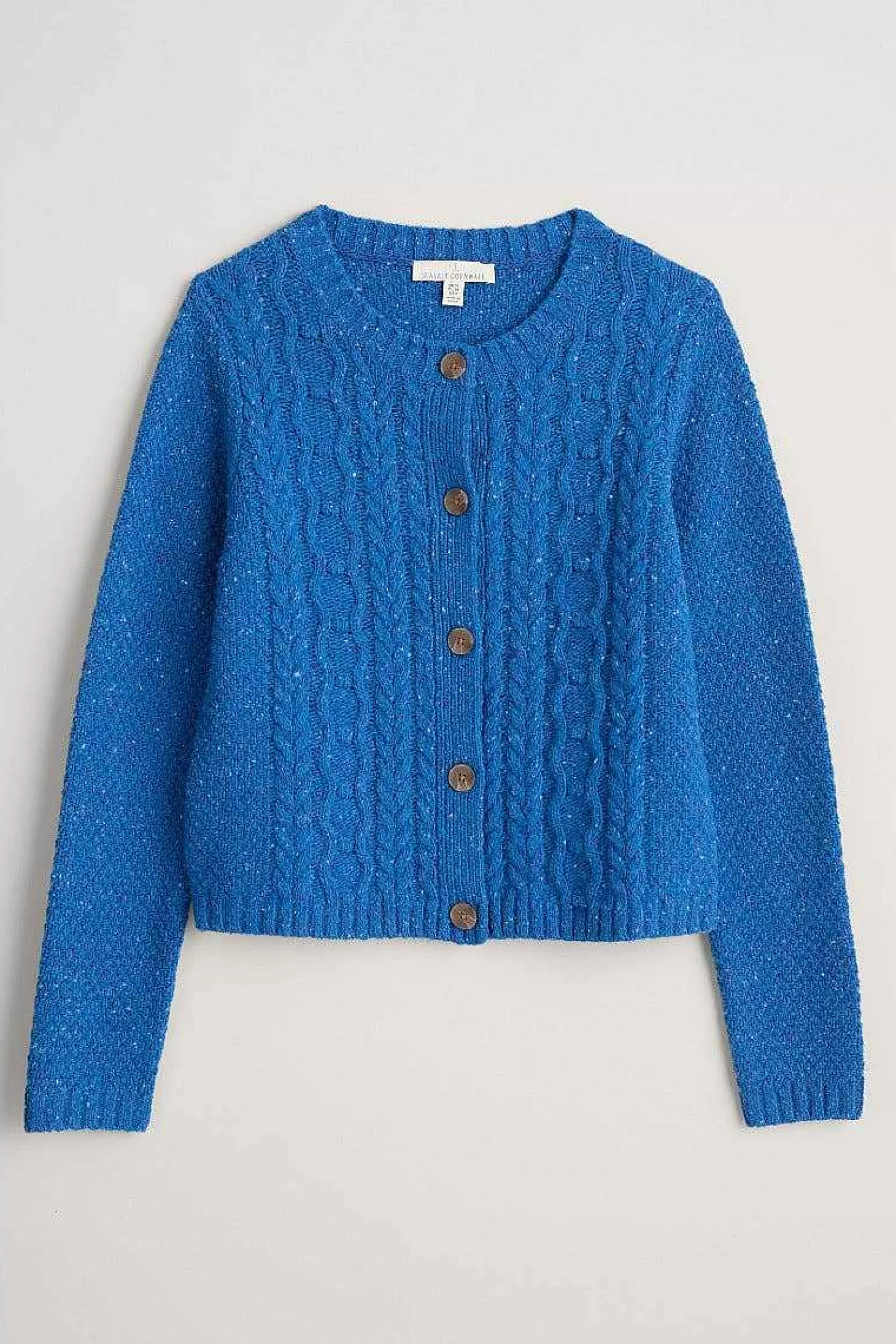 Women Seasalt Cornwall Tressa Merino Blend Cable Knit Cardigan