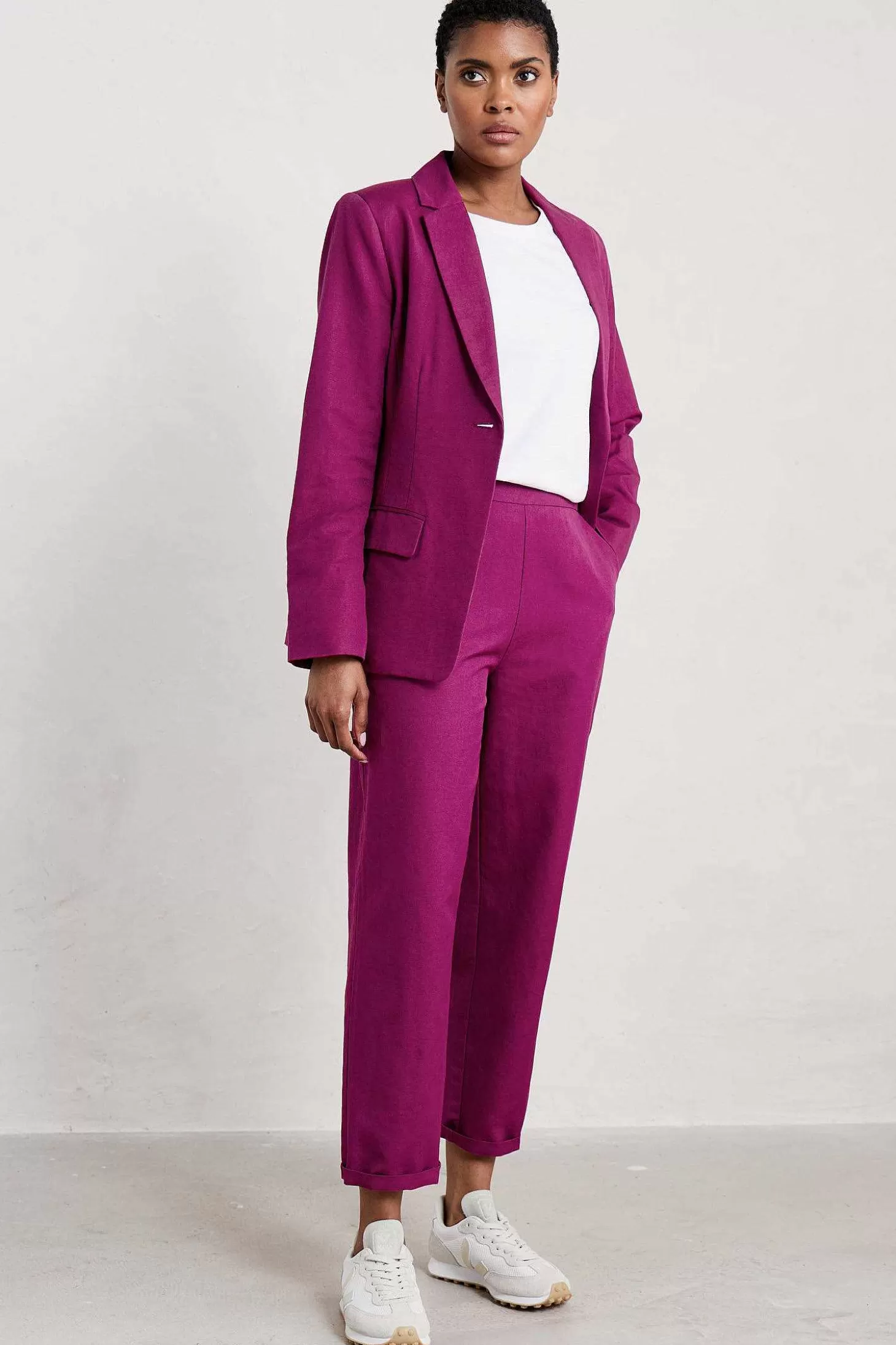 Women Seasalt Cornwall Westlin Straight Leg Suit Trousers