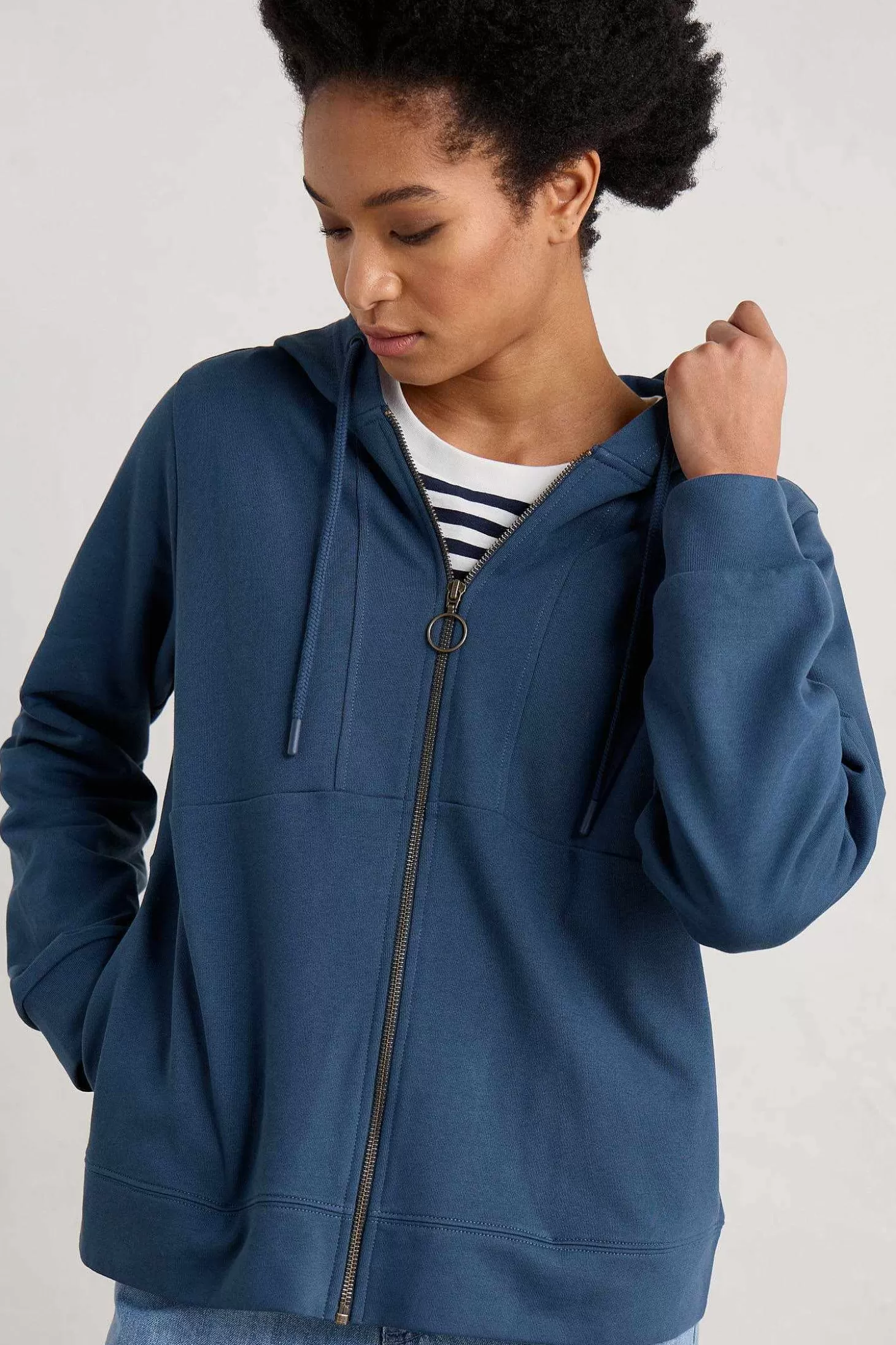 Women Seasalt Cornwall Wych Elm Zip Up Hoodie